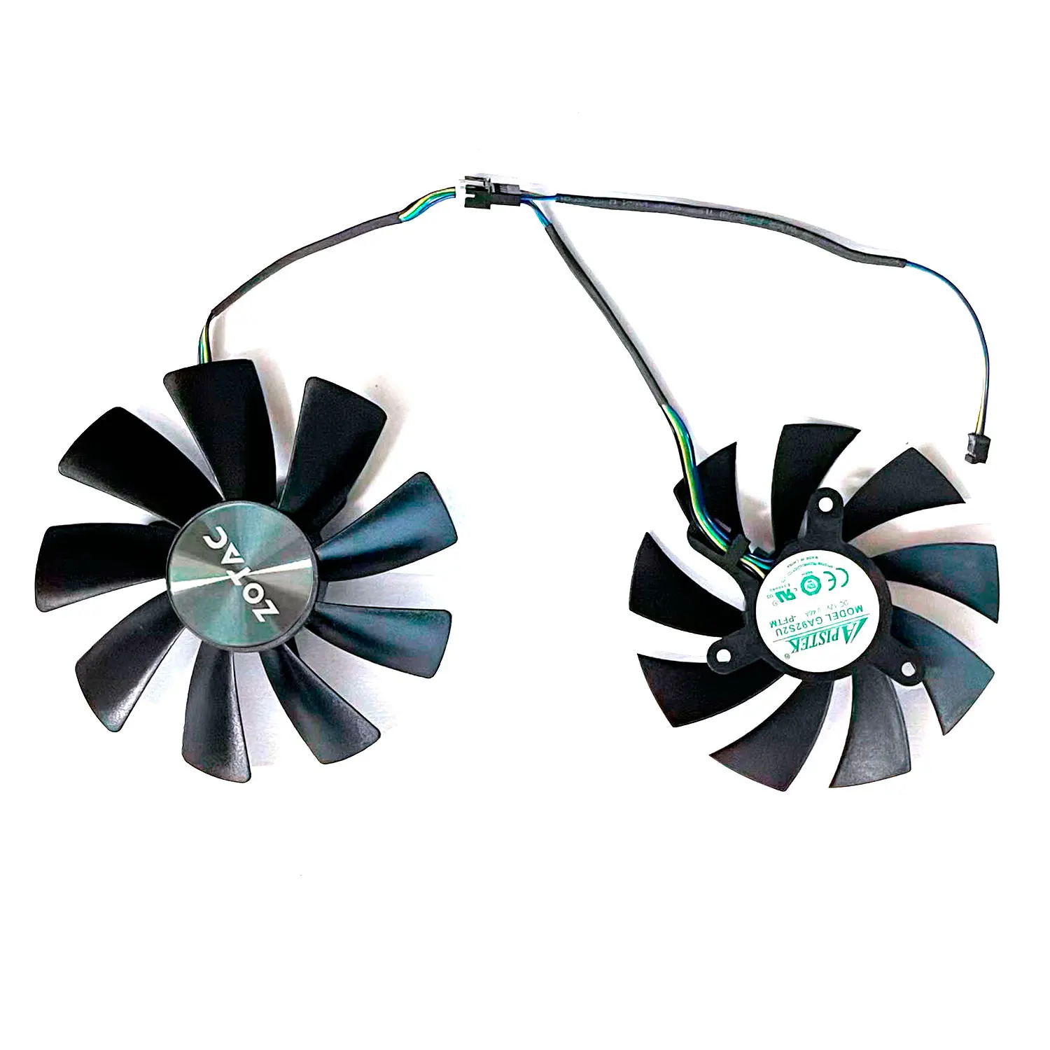 Фото GAA8S2U GA92S2U 87 мм 100 мм 4PIN подходит для Zotac Geforce GTx1060 Amp 1070ti 1080 1080ti 8 ГБ сменный вентилятор для мини-видеокарты №4