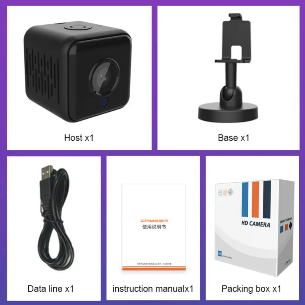 

360 Degrees Rotated Mini Wifi Ip Camera Home Security Motion Detection Night Vision Infrared Camera Remote Monitoring