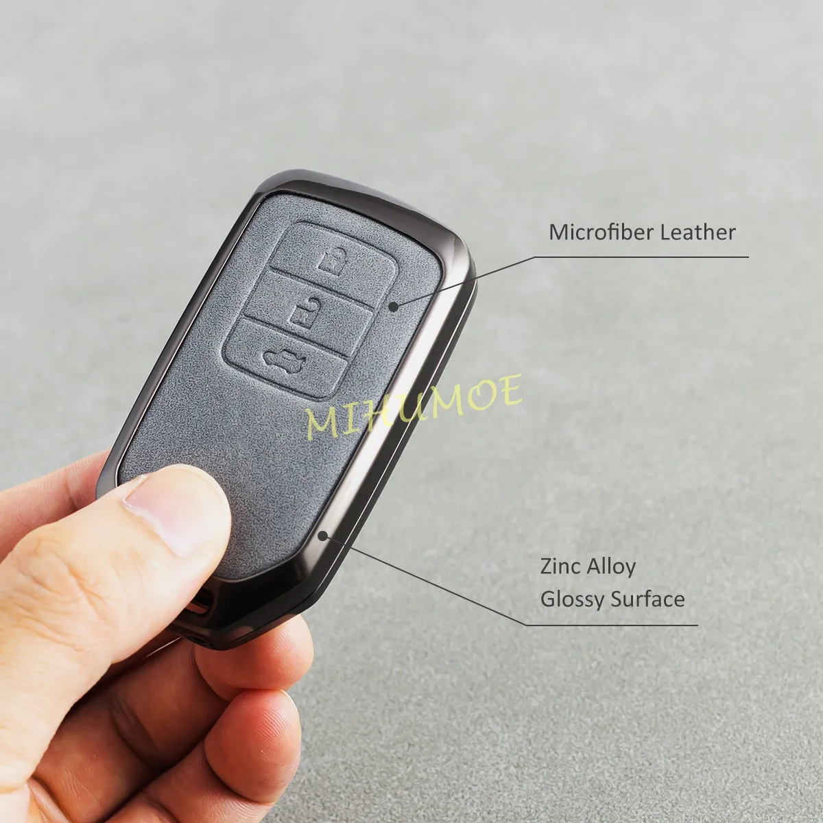 Металлический кожаный чехол для автомобильного ключа Honda Accord Civic