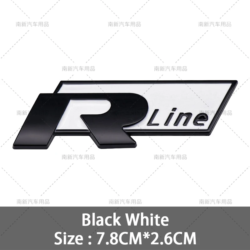 

3D металлический логотип R Line Rline, эмблема автомобиля, наклейка на багажник, наклейки для Volkswagen Polo Passat Sagitar Magotan Jetta Beetle Tiguan