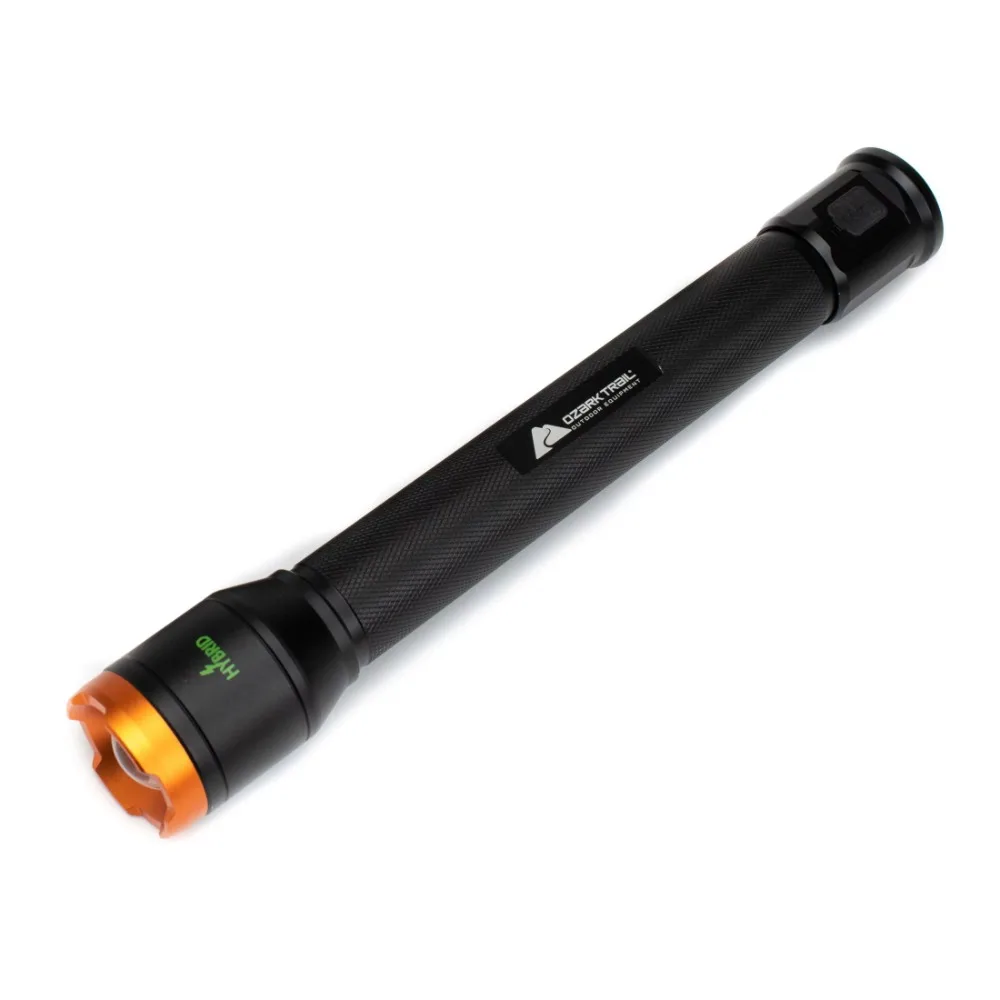 

2600 Lumen LED Hybrid Power Flashlight with Alkaline Batteries and Rechargeable Battery
