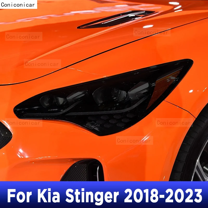 

Для внешней фары автомобиля Kia Stinger 2018-2023, защита от царапин, ТИНТ передней фары, аксессуары для ремонта детской лампы, наклейка