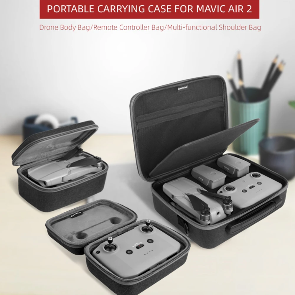 

Electronic Equipment Accessory Hard Shell Portable Storage Carrying Case for DJI Mavic Air 2 Drone Controller Portable Case