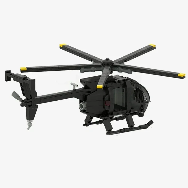MOC военный вертолет MH-6 Little Bird 420 деталей
