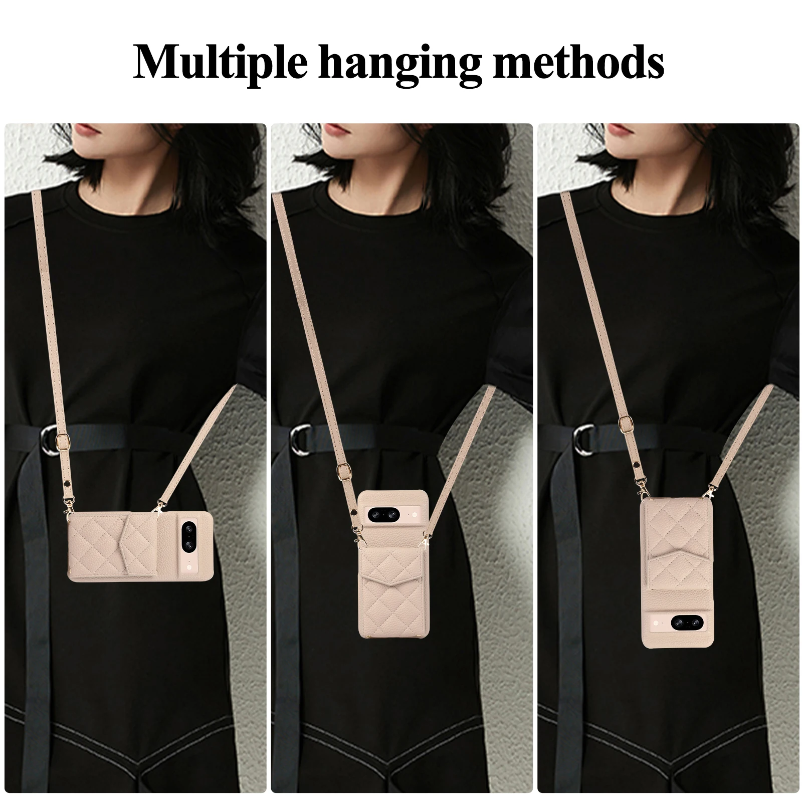 Чехол-кошелек с ремешком через плечо и отделением для карт