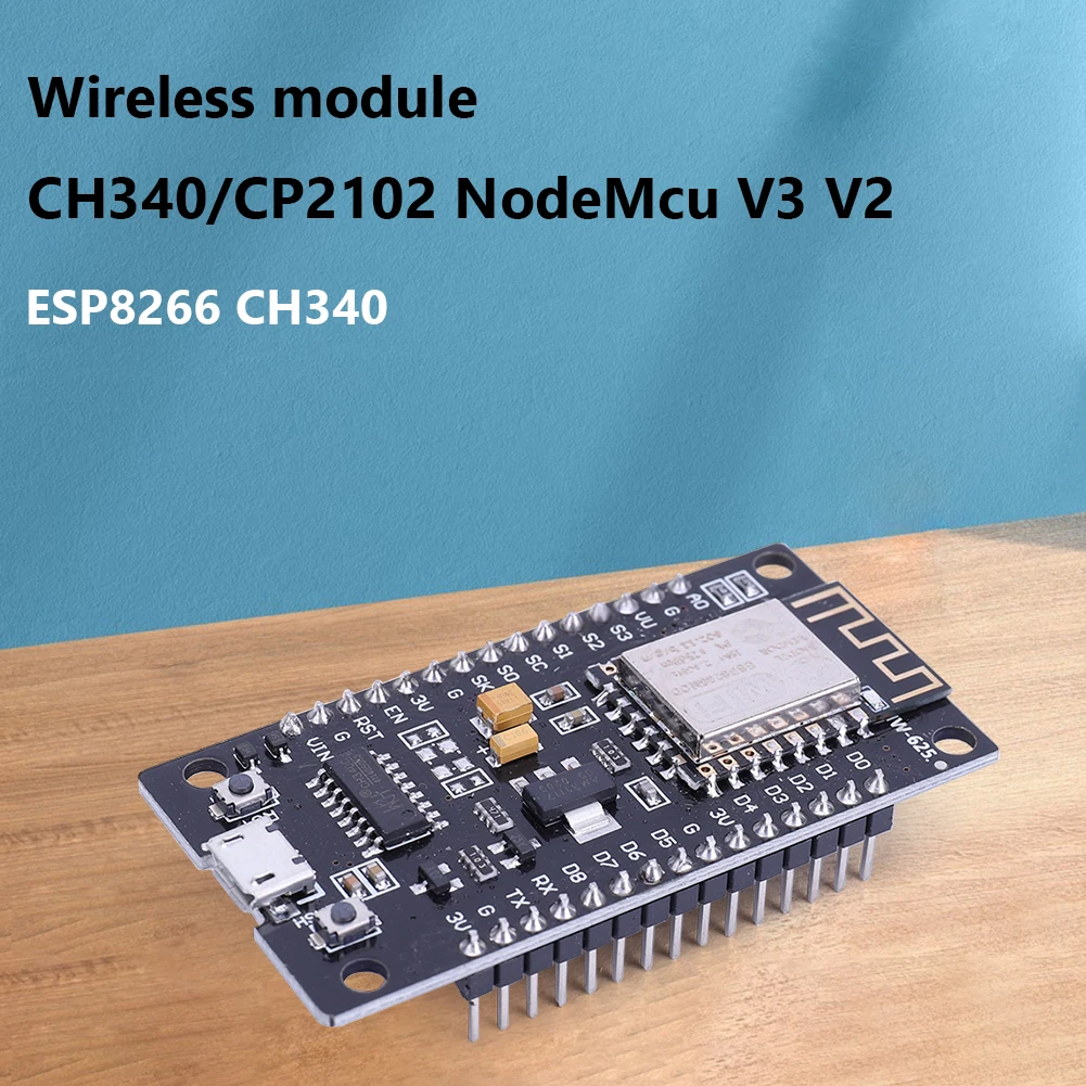 

ESP8266 Wireless Module WiFi Internet of Things Development Board CH340/CP2102 Module Board Based ESP8266 ESP-12E Programmable