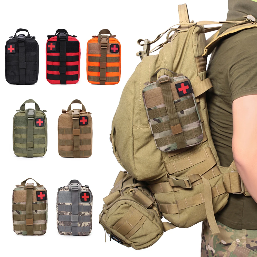 

Survival First Aid Kit Container Portable Survival Pouch Organizer Lightweight Outdoor Climbing Camping Accessories
