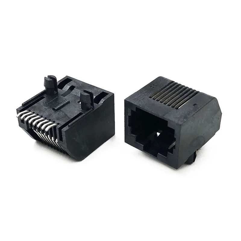 12 шт. разъем RJ45 SMT прямоугольный гнездо 8P8C модульная вилка 5722 коммуникационная - Цена: 807