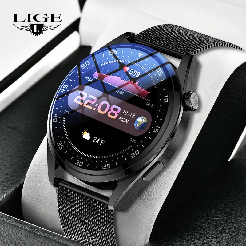 

Men's Smart Watch Smart Wearing Heart Rate Sphygmomanometer Step Detection IP67 Waterproof Bluetooth for Android Ios Gifts