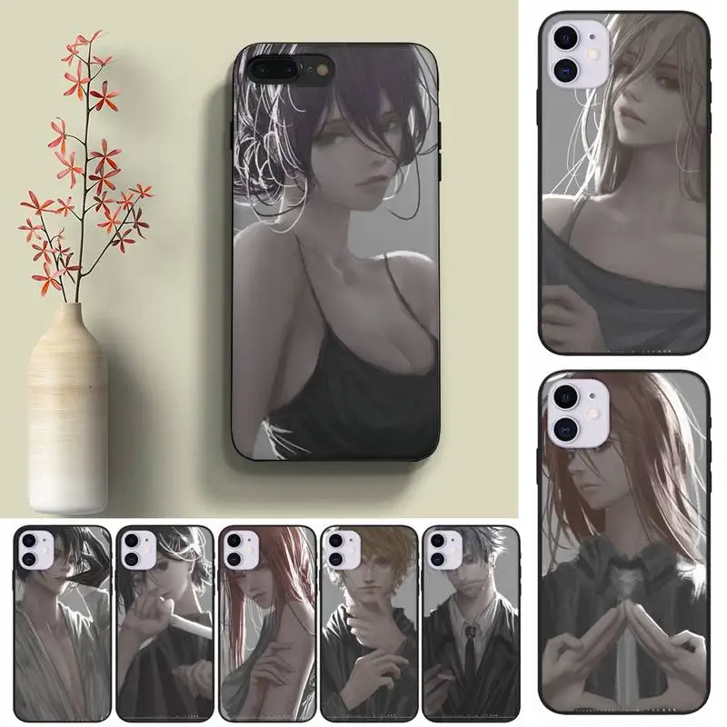 

Chainsaw Man Cartoon Hand Drawn Phone Case Fundas Shell Cover For Iphone 6 6s 7 8 Plus Xr X Xs 11 12 13 Mini Pro Max