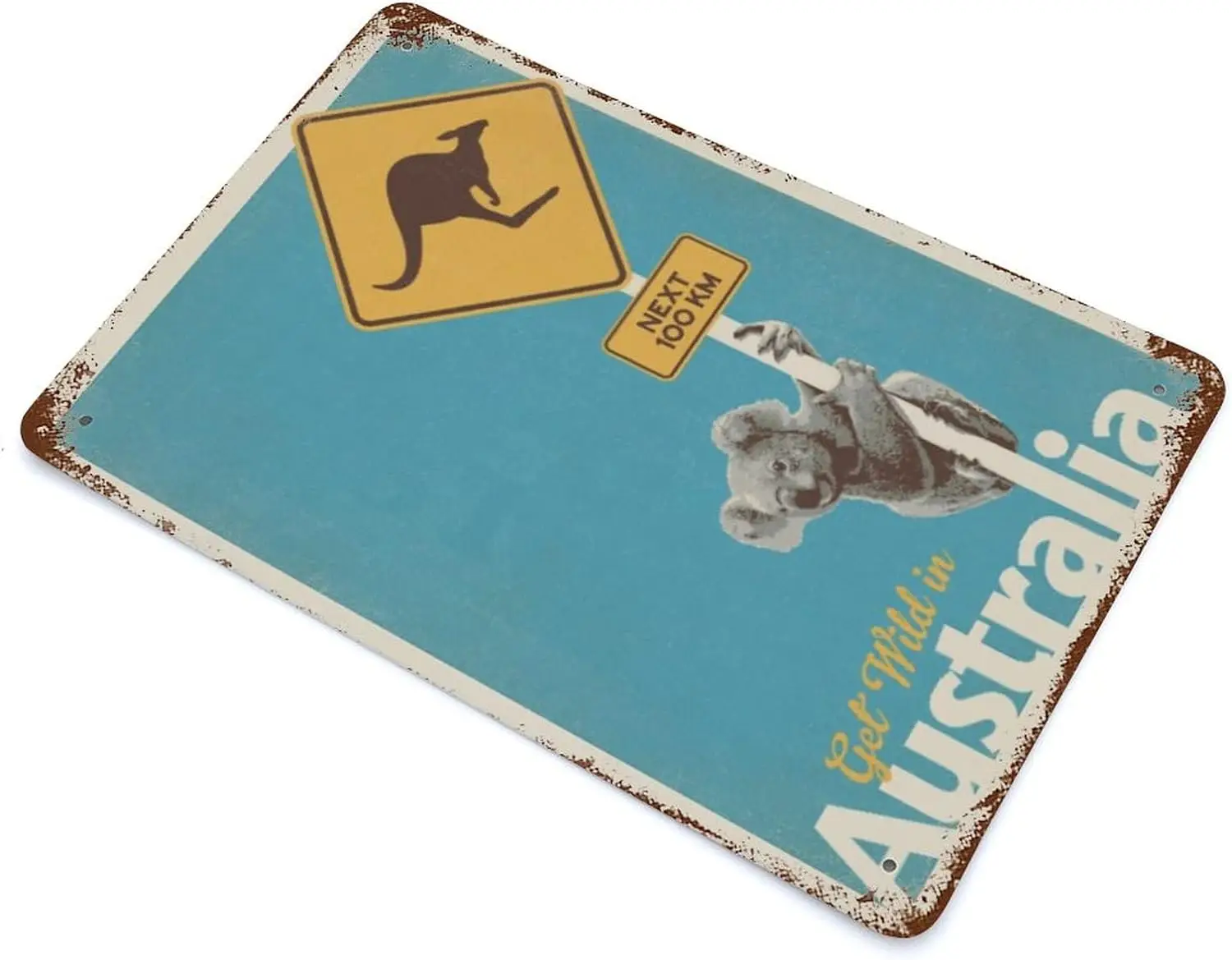 Винтажный Ретро-знак с изображением Австралии Океании геометрической зоны