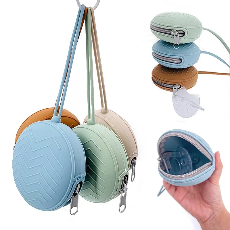 Силиконовый Чехол Для Хранения Соски На Молнии Детский Портативный Дорожный