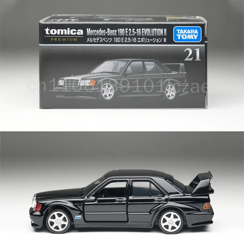 Фото Коллекционная модель автомобиля Takara Tomy Tomica Premium 21: Mercedes-Benz 190 E2.5-16 Evolution 2 TP21, литая из сплава №1