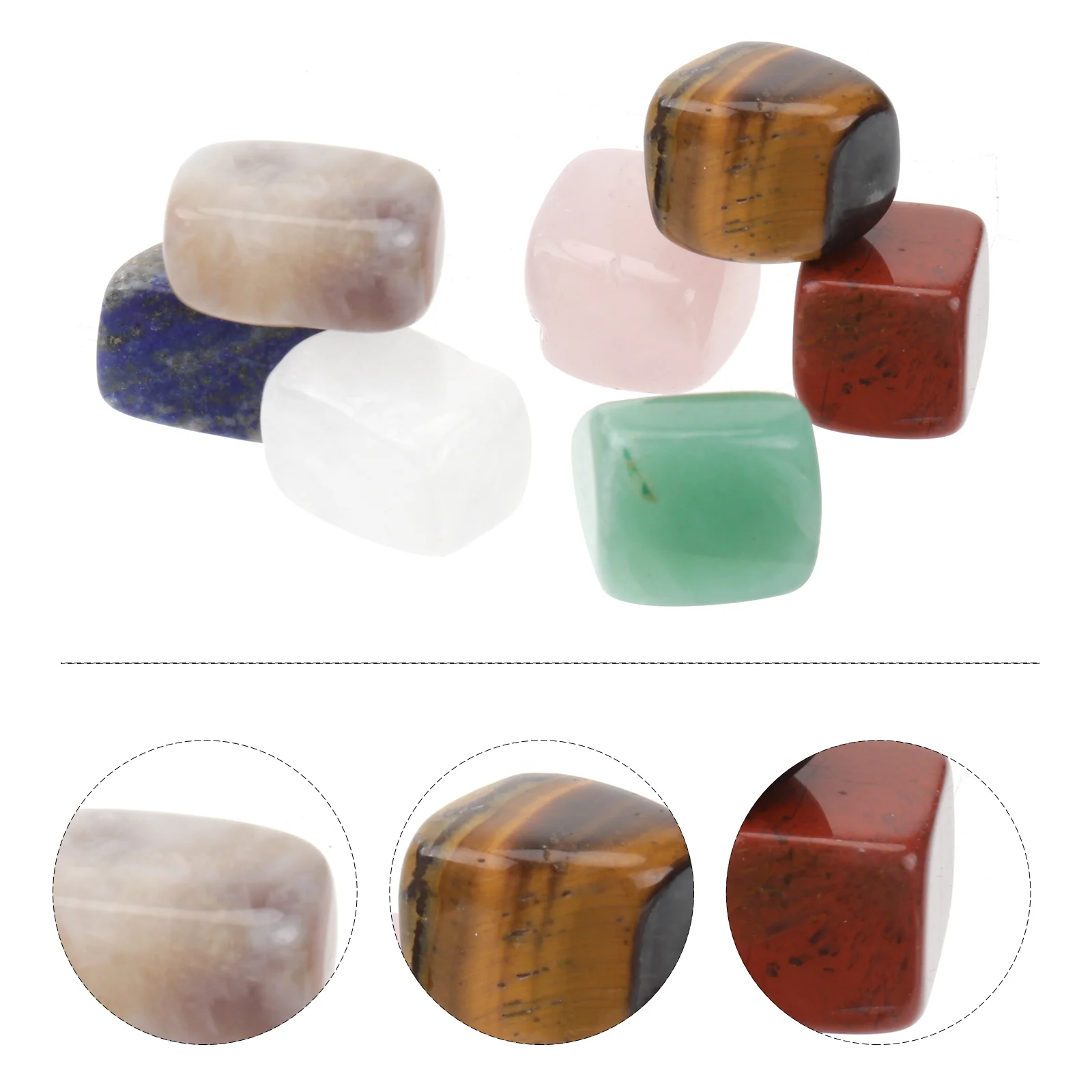 

7pcs Natural Irregular Crystals Meditation Stones Worry Stones for Soothing Balancing Grounding