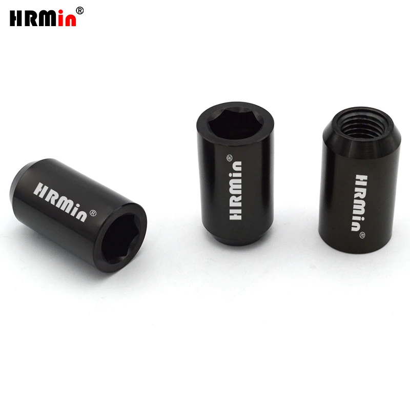 HRMin шестигранная головка Gr5 титановая автомобильная гайка M14x1 5x35/45 мм для VW Audi Tesla