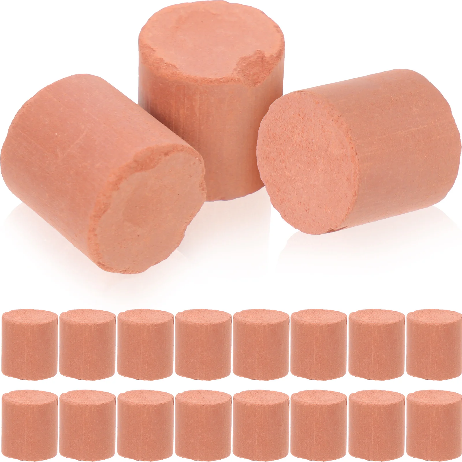 

20 Pcs Miniature Roman Columns Fairy Bricks Figurine Pillar Decor Home Clay Fake Model Cinder Blocks Crafts Kids Red Wall