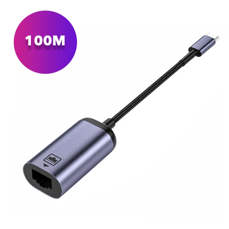 USB Тип C 3 1 RJ45 LAN Ethernet конвертер адаптер USBC до 100/1000 м гигабитная внешняя Проводная