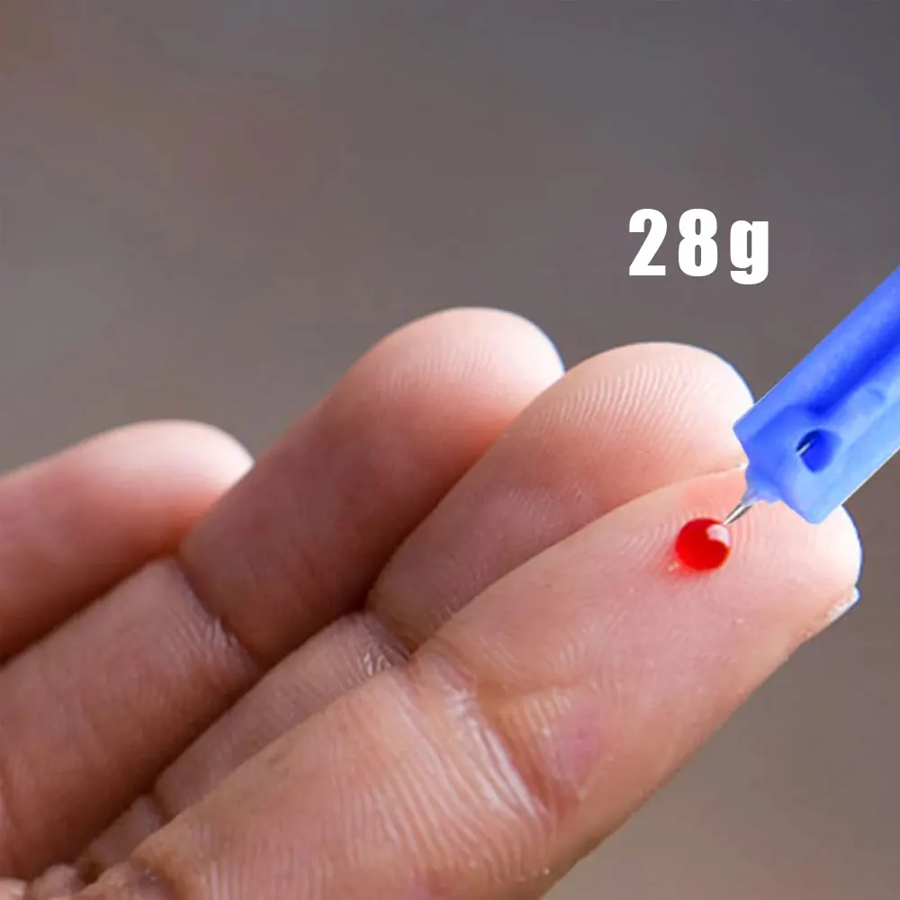 Фото 50/100 шт. одноразовых игл для забора крови 28G, медицинские ланцеты для прокола и отсасывания крови, иглы для забора периферической крови №3