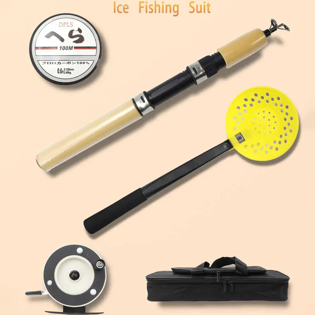 

5pcs Tackle Multiple Elasticity Fishing Kit Portable Kits Exquisite Durability Long-Lasting Winter Sporting Goods 65cm