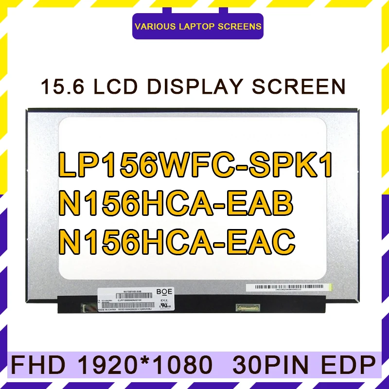 15 6-дюймовый LP156WFC-SPK1 LP156WFC (SP)(K1) N156HCA-EAB EAA EAC ЖК-экран для ноутбука со светодиодной