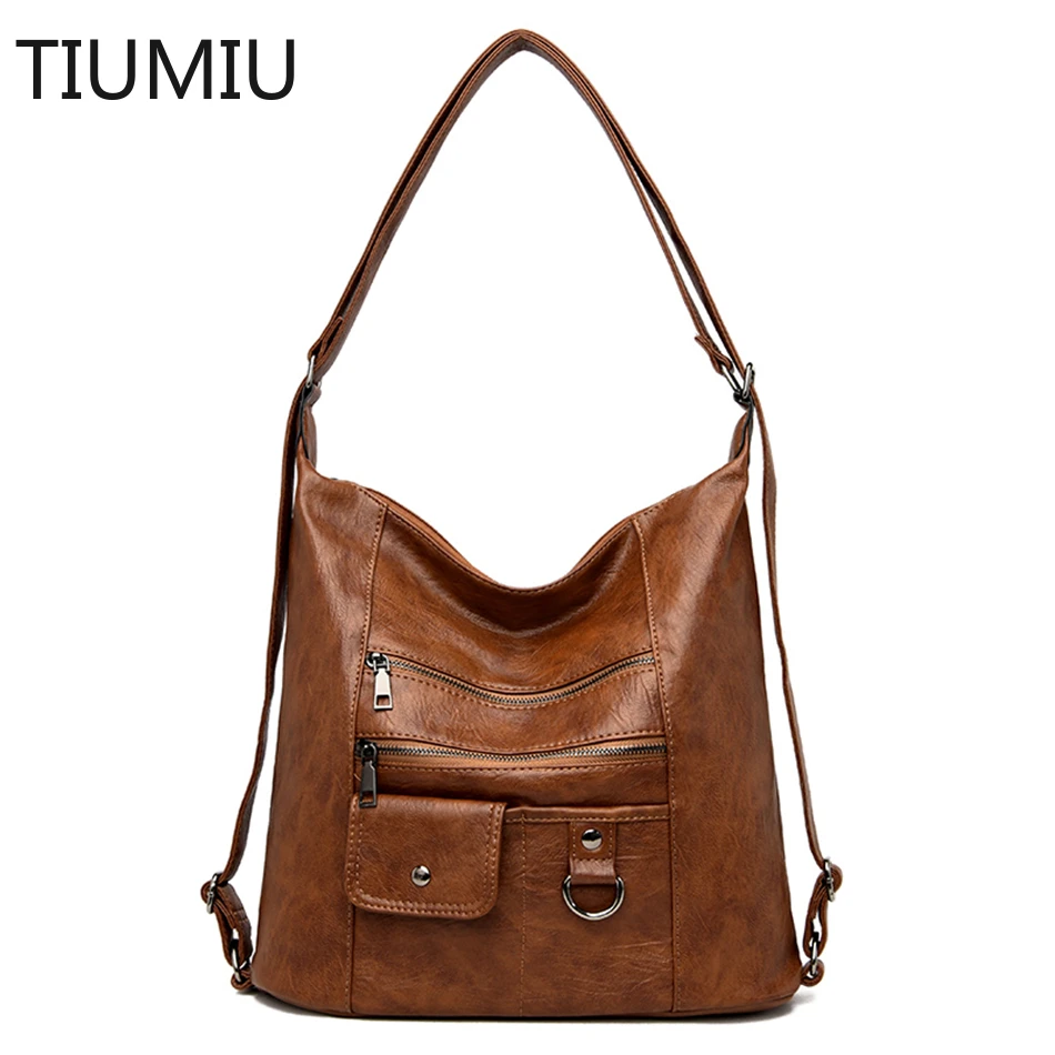 

Hot 3IN1 Women's Bag Large Capacity Soft PU Leather Handbag 2022 New Trend Ladies Shoulder Messenger Bags Sac A Main