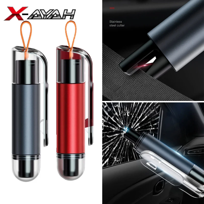 

Escape Hammer Multi-function Car Safety Hammer Window Breaker Artifact Seat Belt Cutter Hammer Emergency Outdoor Life Save Tool