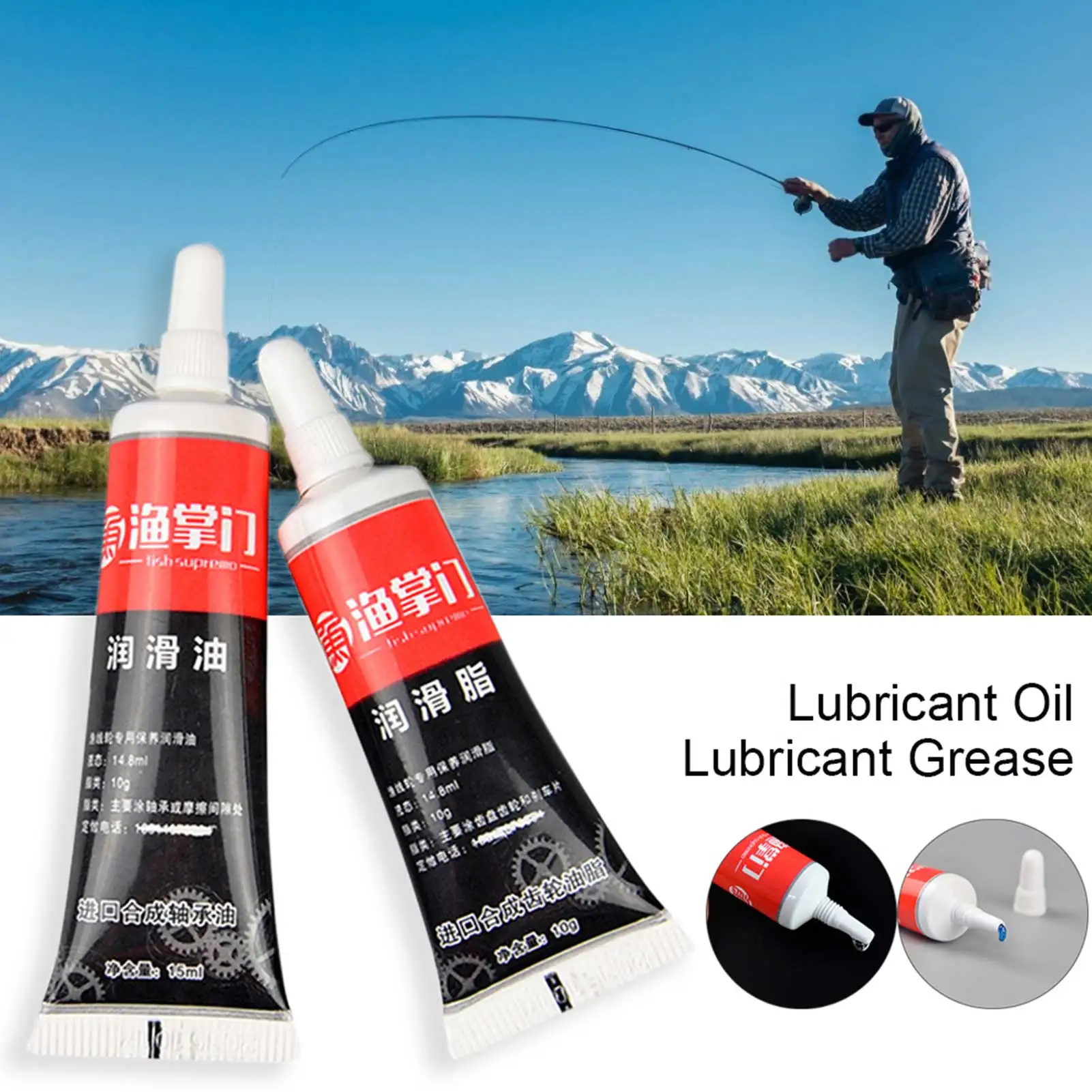 

Anti-rust Fishing Reel Lubricant Oil Grease Noise Abrasion Reducing Waterproof Grease For Drum Wheel Spinning Wheel Bearings