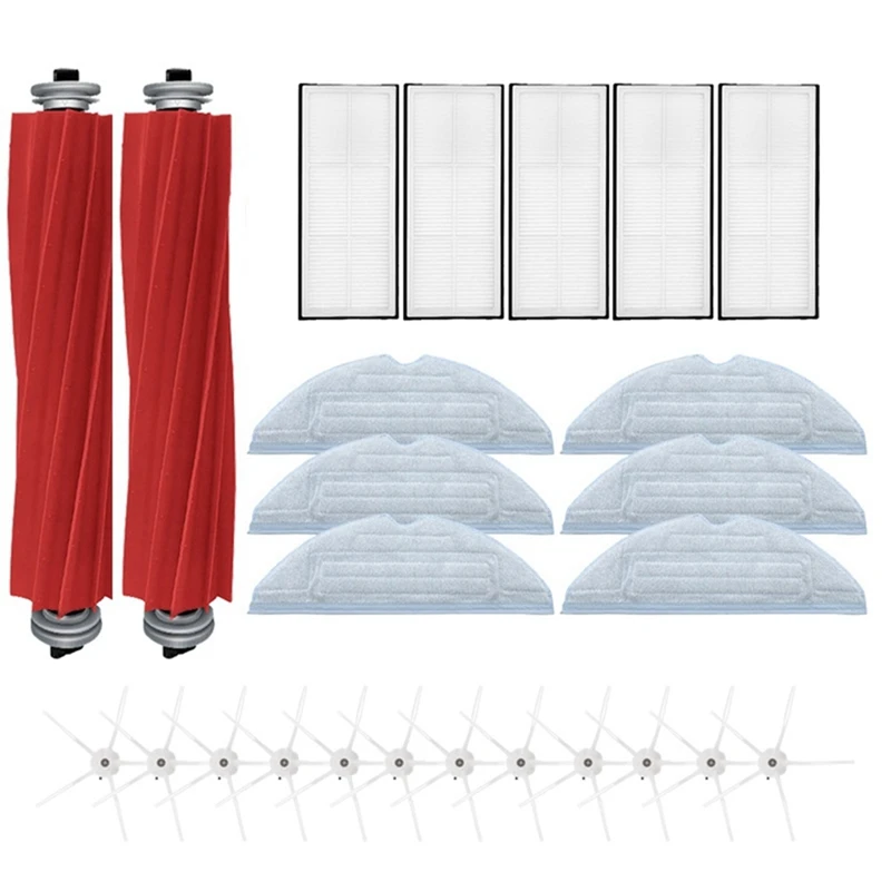 

For Mi Roborock S7 Accessories Mop Cloth Hepa Filter Side Brush S7 Plus Robot Vacuum Cleaner Main Brush Detachable 20