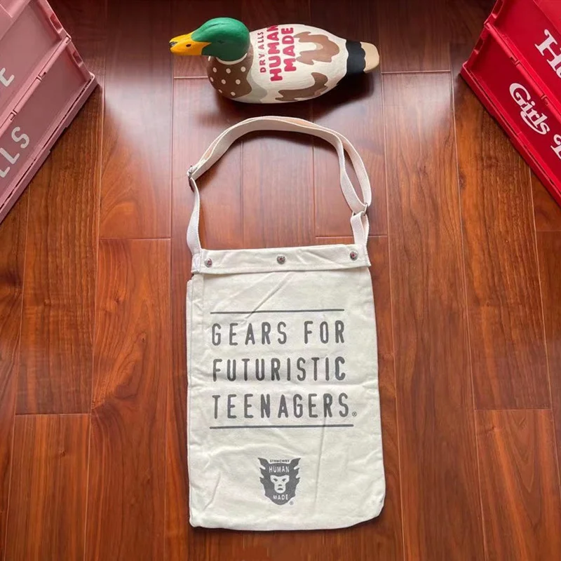 

top quality Vintage Men 1:1 HUMAN MADE Heart Foldable Canvas Women s Travel Bag