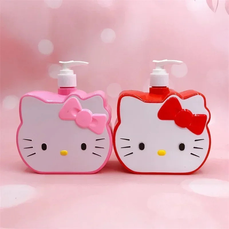 Новый мультфильм Hello Kitty милый 750 мл пресс-бутылка для ванны шампунь
