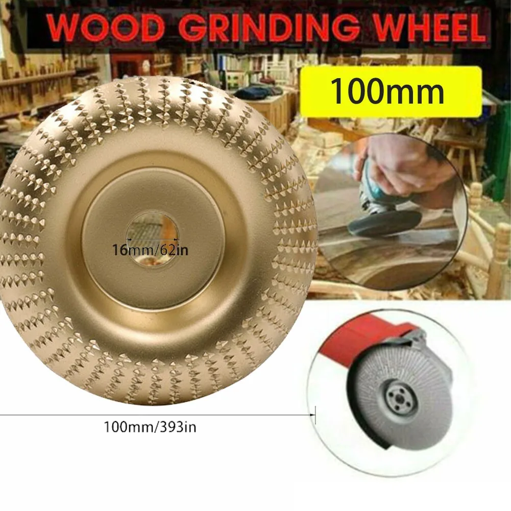 

Durable New Practical Quality Angle Grinding Wheel 1 Pc 100mm Carving Curved Disc Gold Sanding Tungsten Carbide