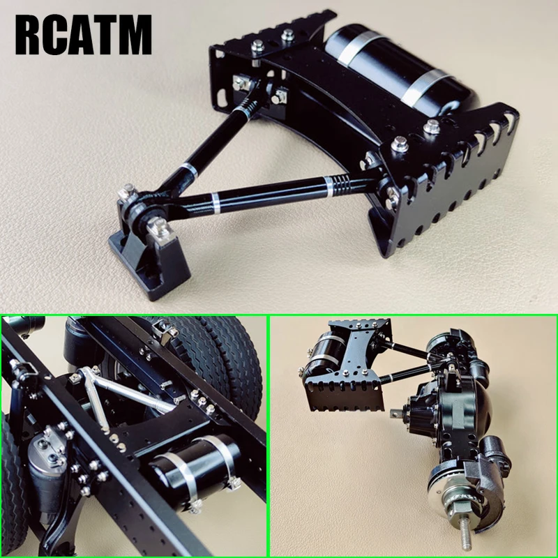 

Metal Single Beam Axle Center Tie Rod with Air Tank For 1/14 RC Truck Tamiya Tractor SCANIA 770S Actros MAN TGX VOLVO DIY