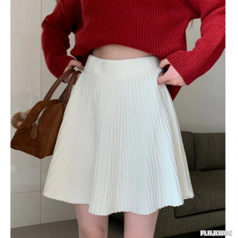 Сексуальные Вязаные мини-юбки новый дизайн 2024 женская модная Милая