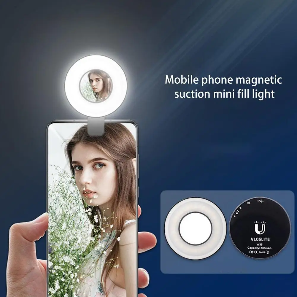 

Mini LED Fill Light Mobile Phone Lens Selfie Lamp Makeup Mirror Lighting Usb Charge for Smartphone Live Stream Lights Dropship