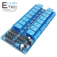 free shipping 16 channel 5v 12v relay module relay control board with optocoupler protection and lm2576 power supply