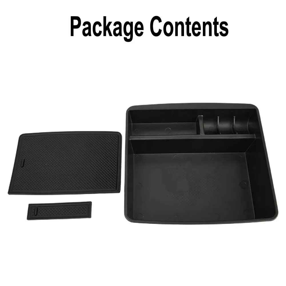 

1pc Refrigerator Cover Storage Box ABS Black Classification Box Stowing Tidying Tools For Toyota Prado FJ 120 FJ120 150