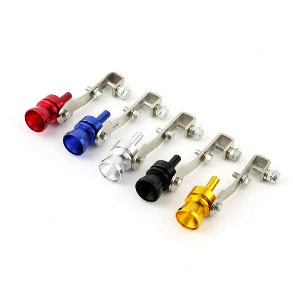 

High quality deals on Universal Turbo whistle sound exhaust pipe exhaust BOV blow-off valve Simulator aluminum size M Hot