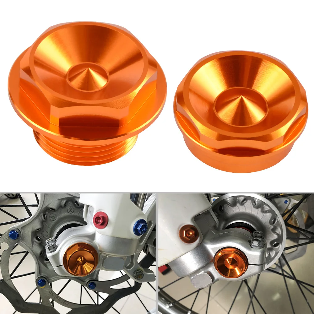

Front Wheel Spindle Collar Alxe Nuts Shaft Lock Rim Screw Bolt For KTM 125-530 XCW XCFW EXC EXCF 2003-2015 125-450 XC XCF SX SXF