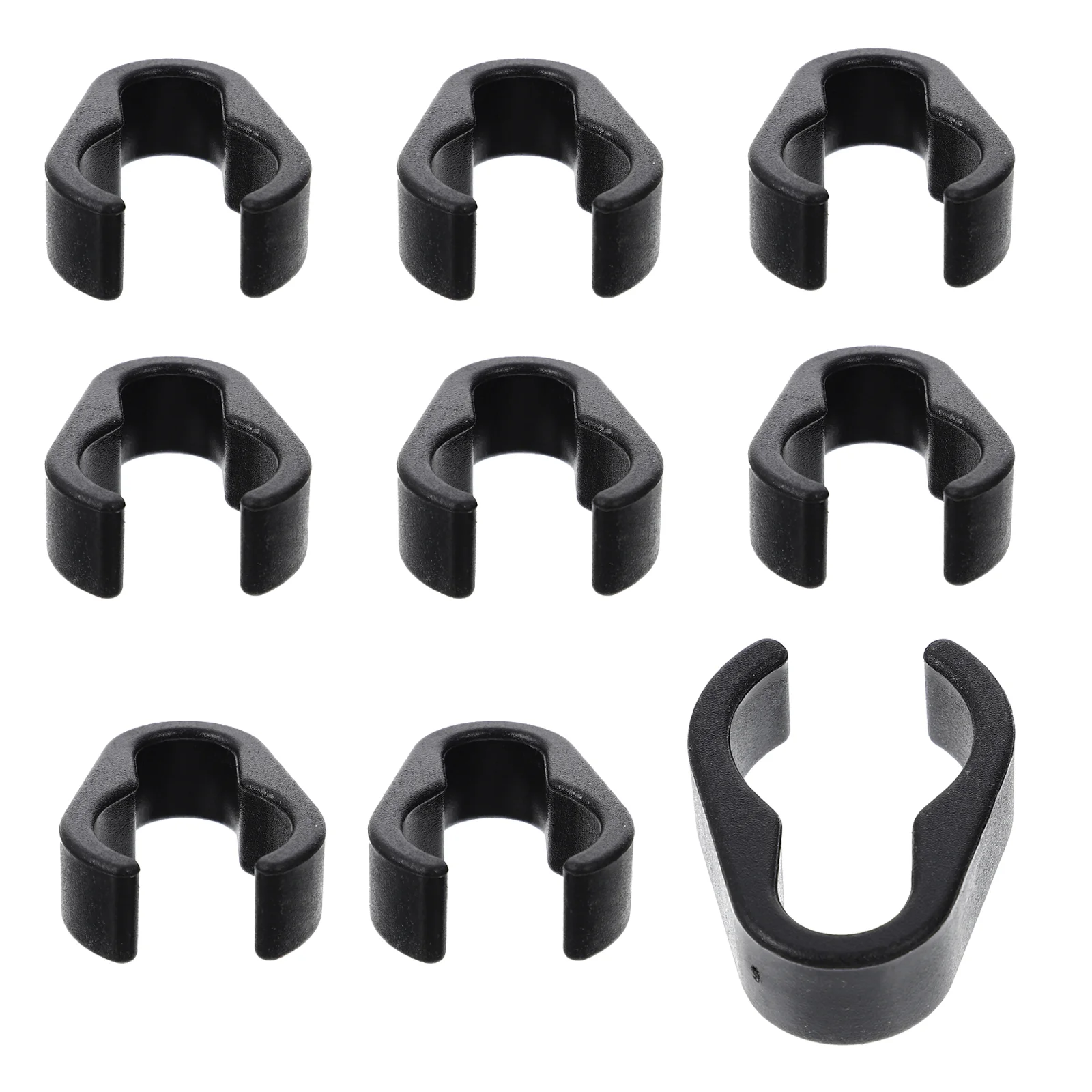

10 Pcs Plastic Clips Microphone Stand Cable Clamps Universal Pole Supplies Boompole Organizer