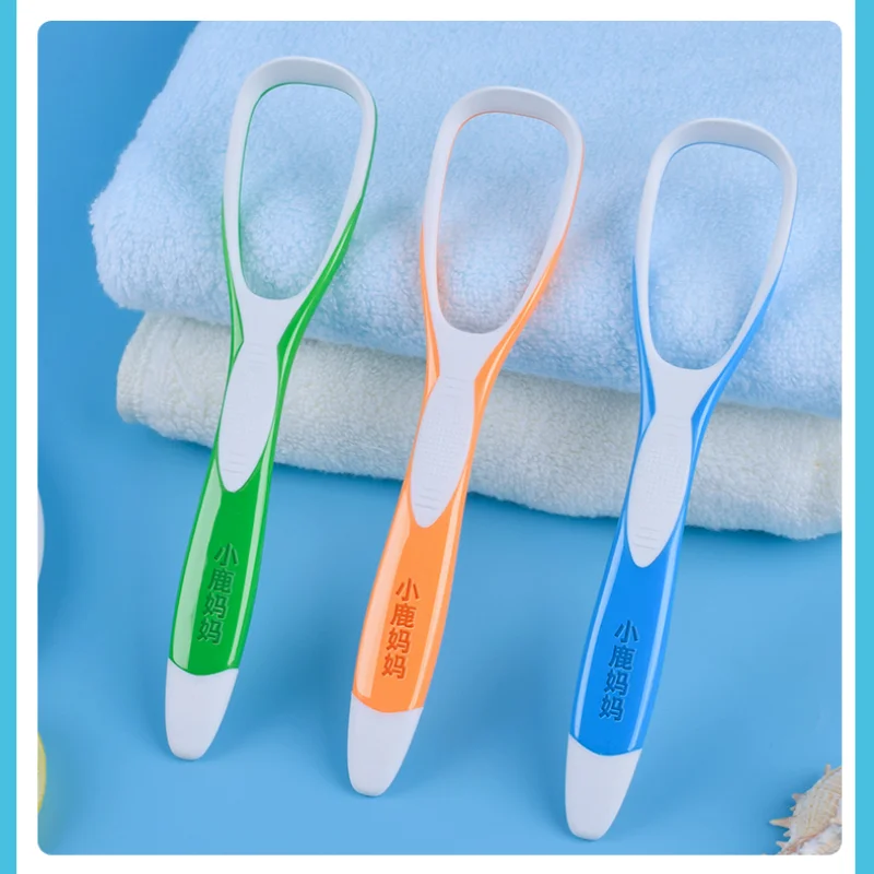 

Tongue Cleaner Silicone Tongue Brush Adult Tongue Scraper Toothbrush Fight Bad Breath Dental Cleaning Tool