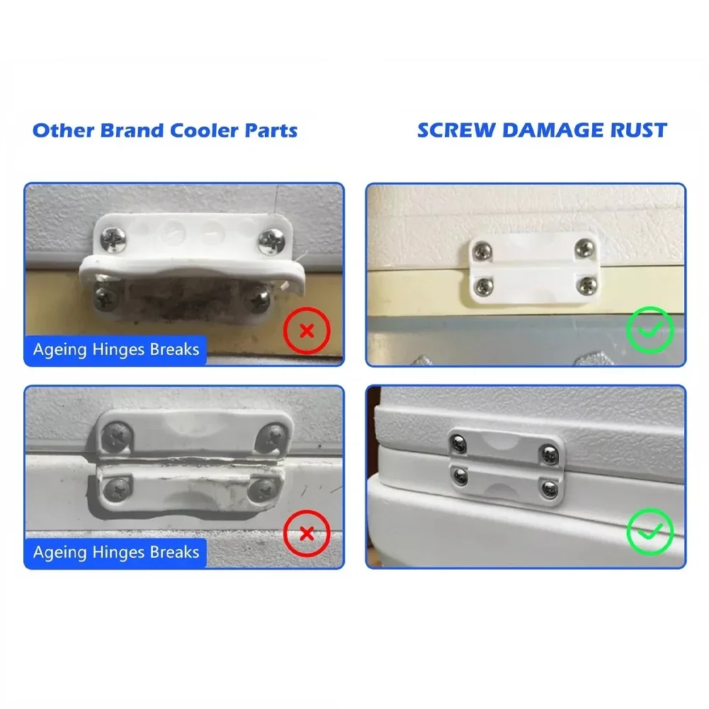 2 шт. Сменные петли с 8 нержавеющими винтами