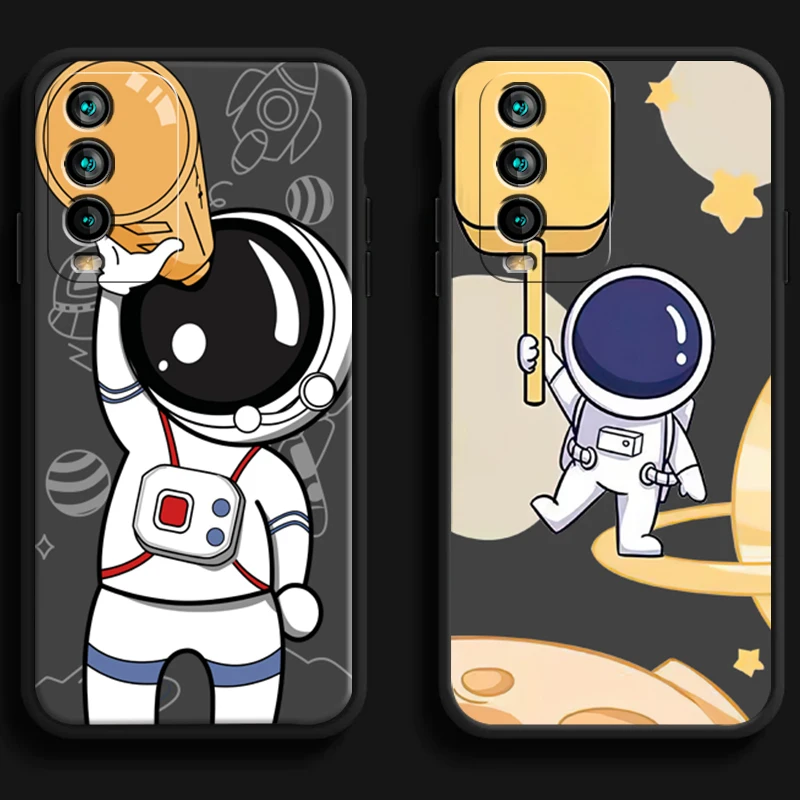 

Astronaut Fashion Phone Cases For Xiaomi Redmi 9 9A 9T 8A 8 2021 7 8 Pro Note 8 9 Note 9T Funda Coque Soft TPU Carcasa