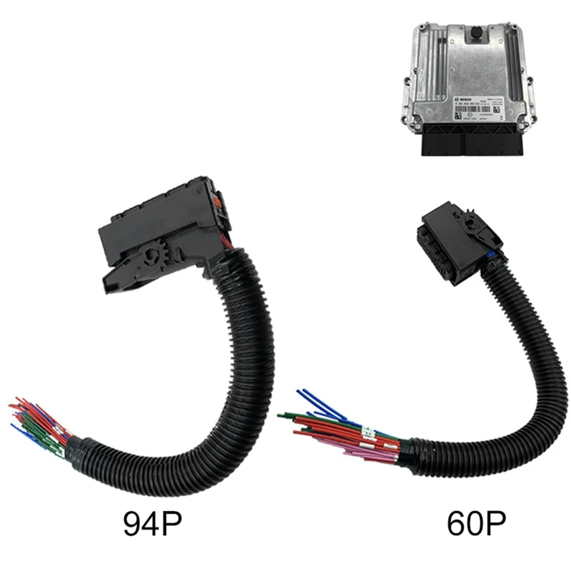 

60 94 Pin автомобильный разъем EDC17 ECU для общей топливной системы, компьютерная плата, автомобильный разъем с жгутом проводов для