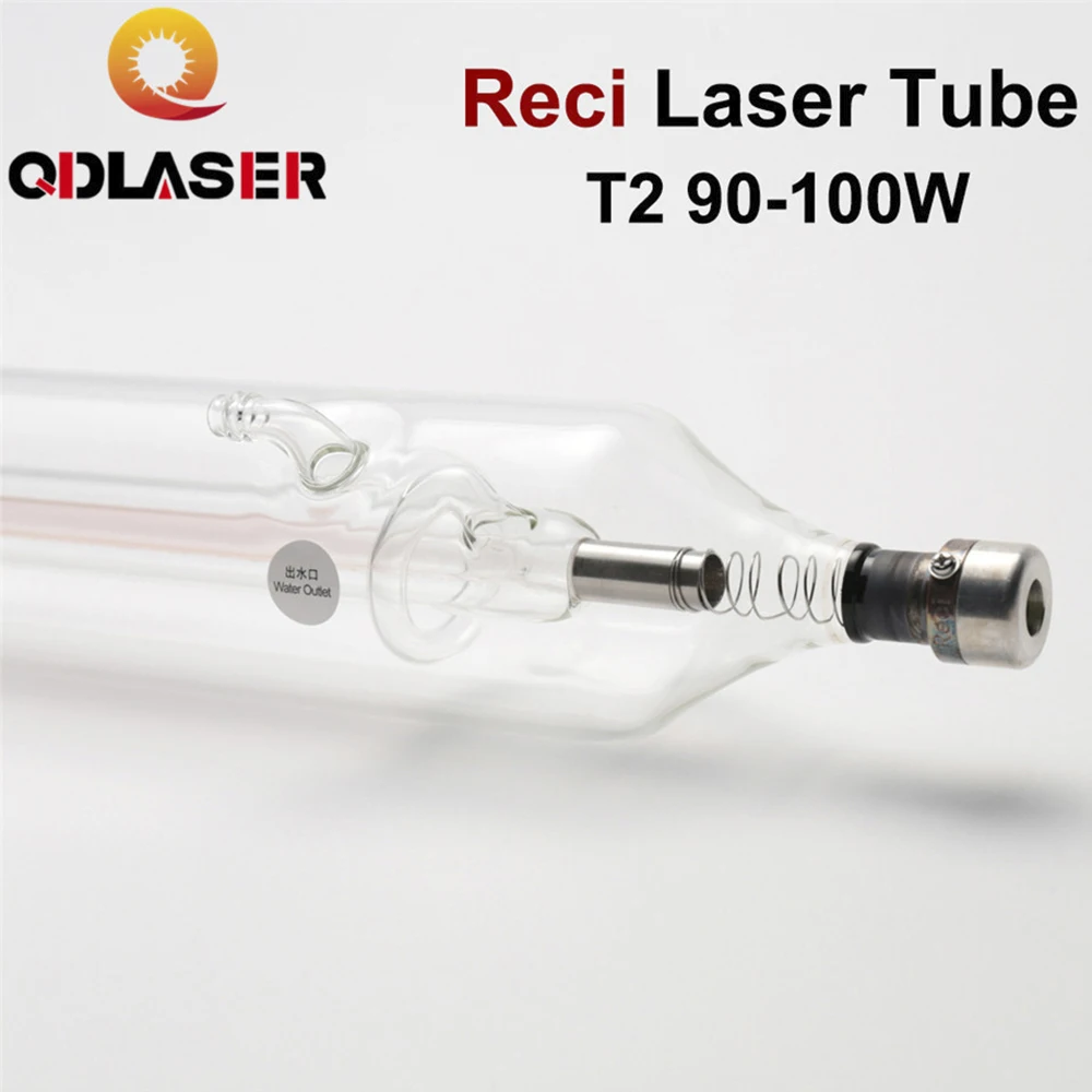 

QDLASER Reci W2/T2 90W-100W CO2 Laser Tube Wooden Box Packing Dia. 80mm/65mm CO2 Laser Engraving Cutting Machine S2 Z2