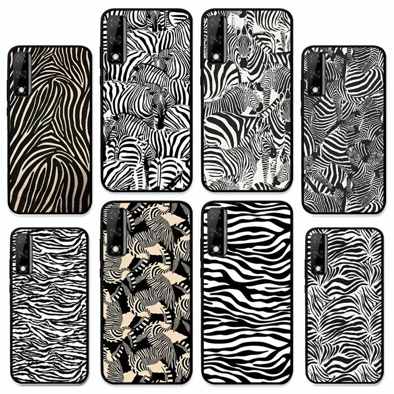 

Fashion Zebra Stripe Phone Case For Y9 6 7 5 Prime Enjoy 7s 7 8 plus 7a 9e 9plus 8E Lite Psmart Shell