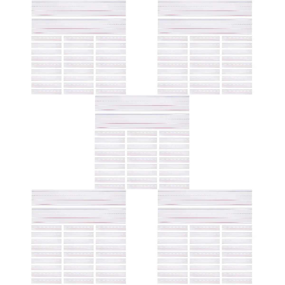 

250 Pcs Colored Sentence Strips Lattice Blank Sentence Strips Paper Dry- Erase Sentence Strips Sentence Strips Classroom Child