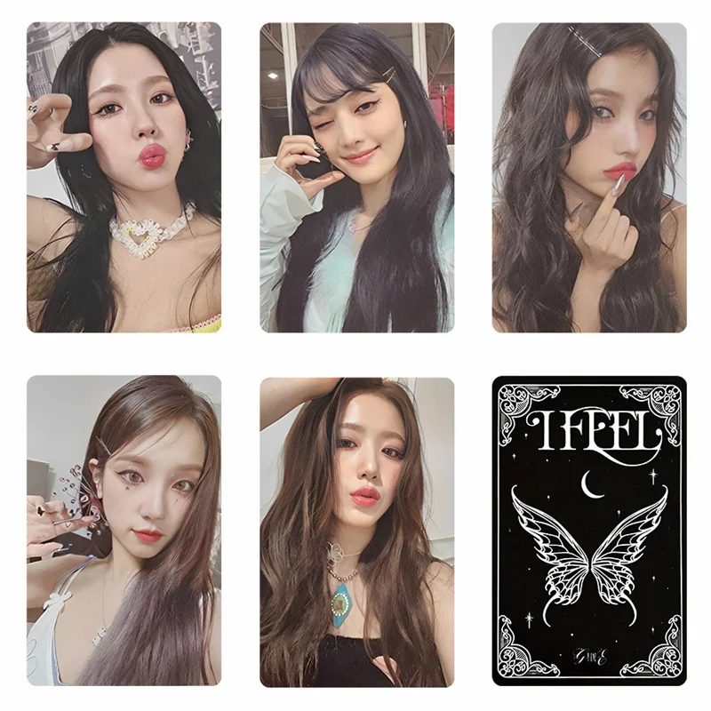 

KPOP GIDLE Album Ktown4U Drink Event LOMO SHUHUA Lomo Photo Print Photo Card Girl's Gift Girl's Card MINNIE SOOJIN 5pcs/set