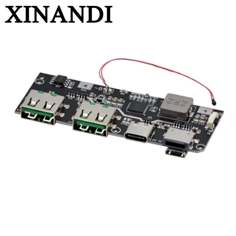 QC4.0 QC3.0 LED Dual USB 5 В 4 А 22 Вт Micro/Type-C Мобильный внешний аккумулятор 18650 Модуль зарядки