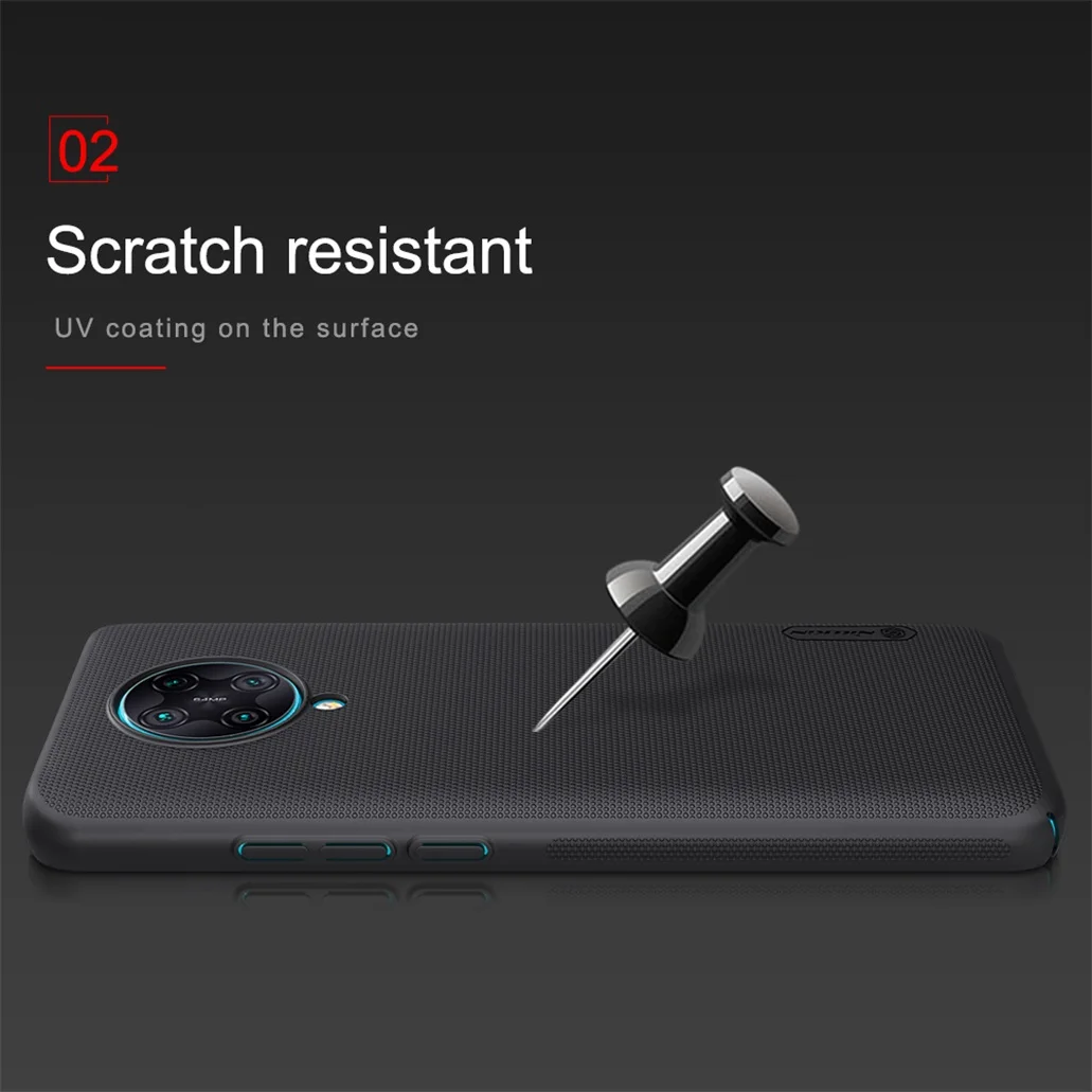 For Xiaomi Poco X2 Poco F2 Pro Case Nillkin Frosted Shield Hard PC Phone Protector Back Cover for Redmi K30 Pro K30 5G K30i 5G