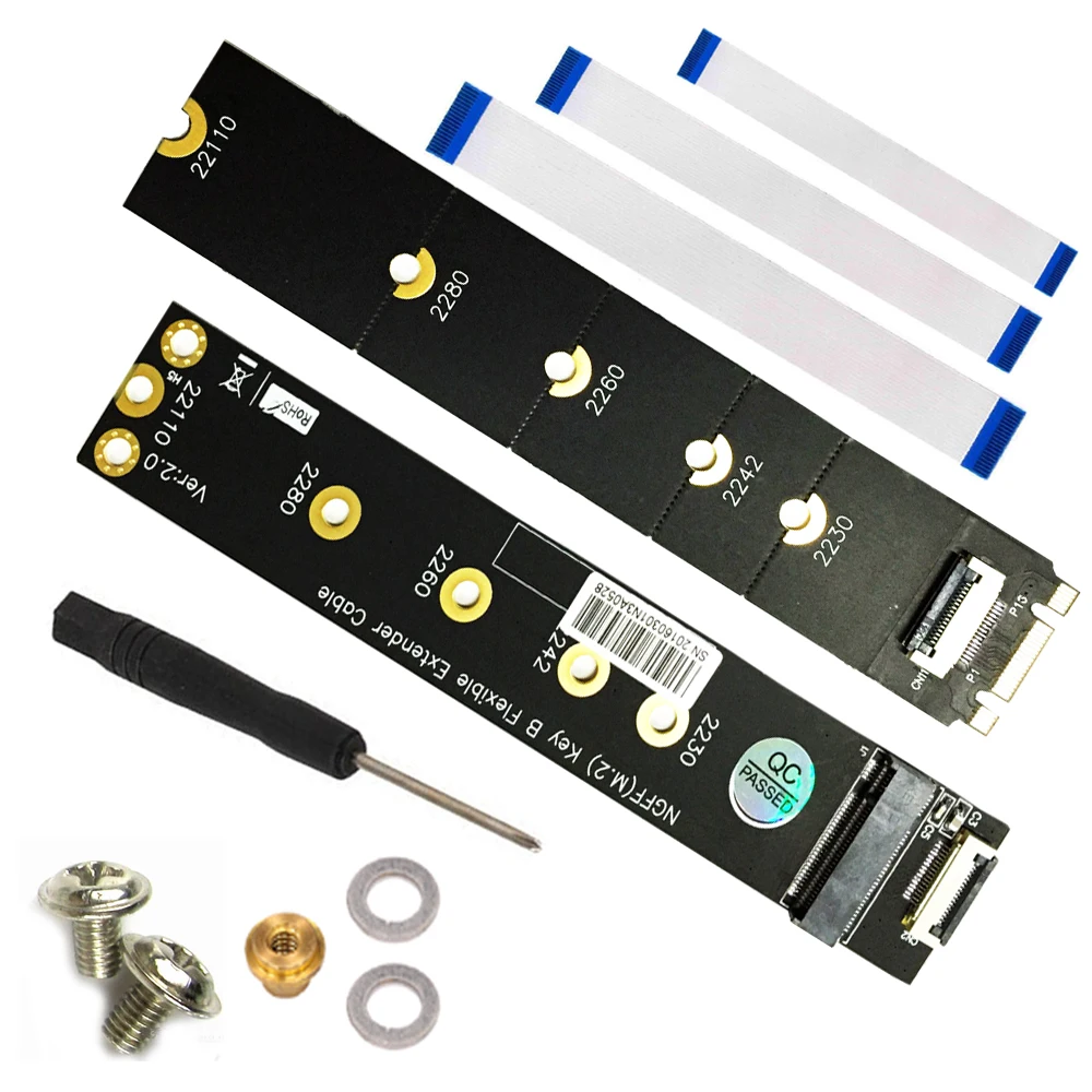

Кабель-удлинитель Riser NGFF M.2 Key B SATA SSD, адаптер, карта PCI-E, кабель-удлинитель для SSD 2230 2242 2260 2280 2210